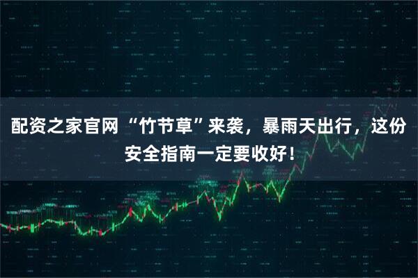 配资之家官网 “竹节草”来袭，暴雨天出行，这份安全指南一定要收好！